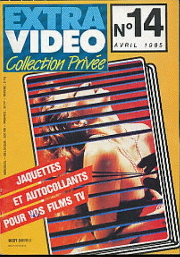 EXTRA VIDEO COLLECTION PRIVEE magazine side cover Issue 14  April 1985