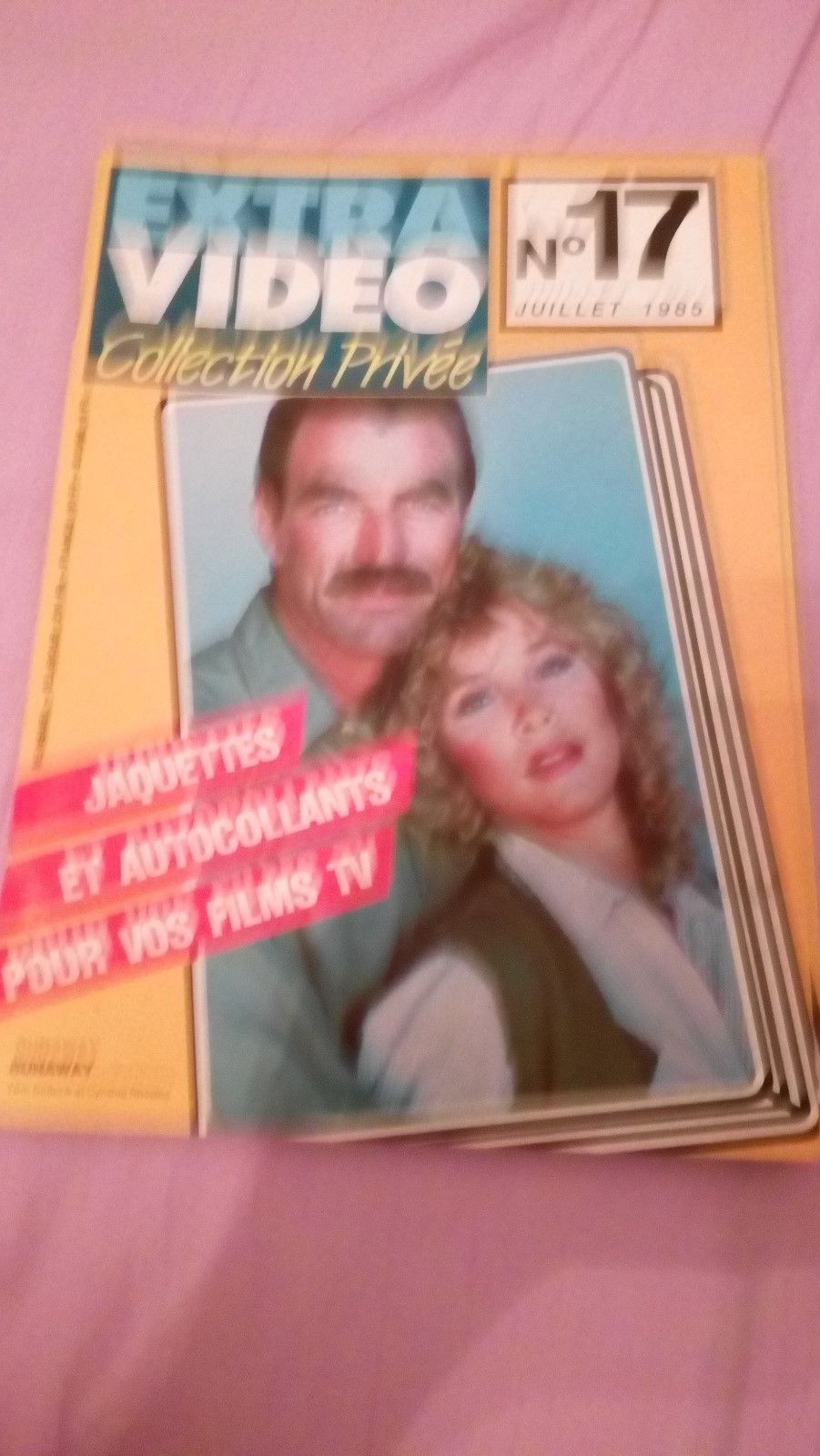 EXTRA VIDEO COLLECTION PRIVEE magazine side cover Issue 17  July 1985