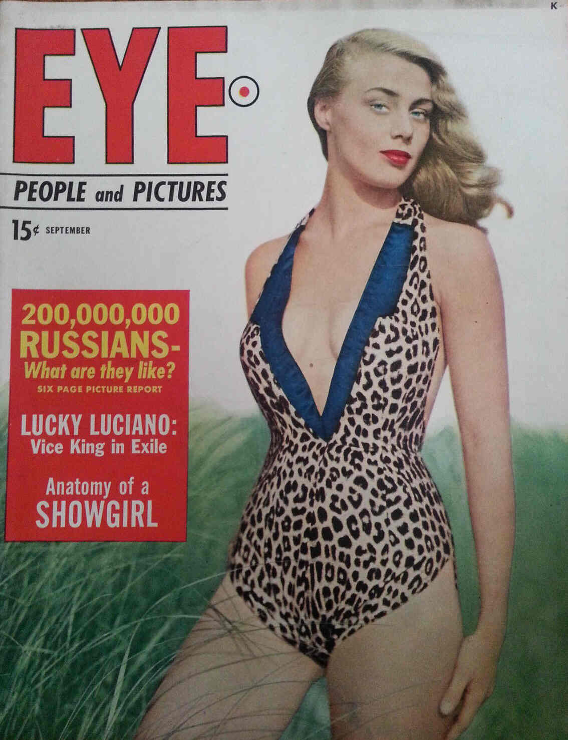 EYE magazine side cover  Vol 1 # 3 September 1949