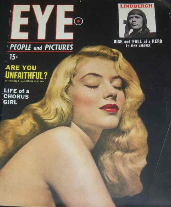 EYE magazine side cover  Vol 1 # 4  December 1949
