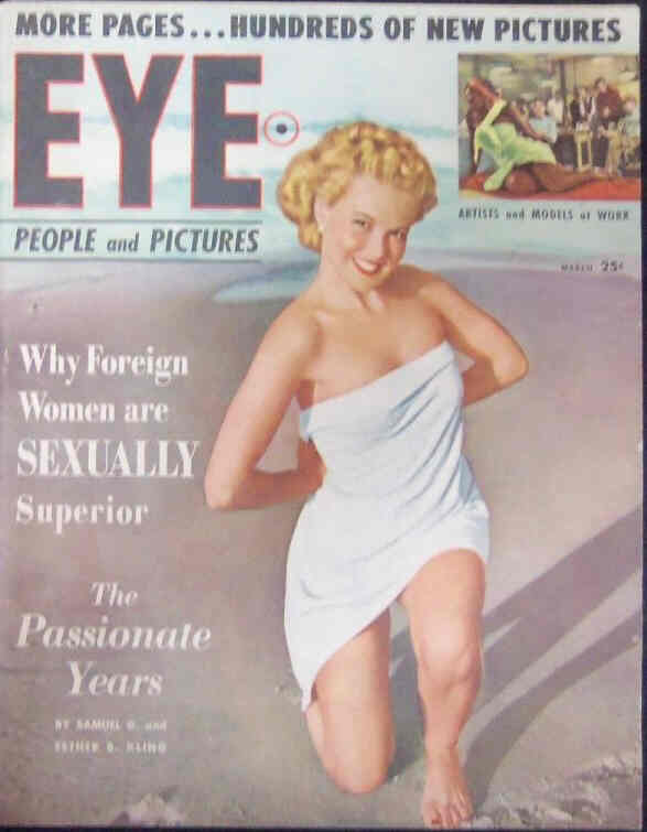EYE magazine side cover  Vol 1 # 5  March 1950
