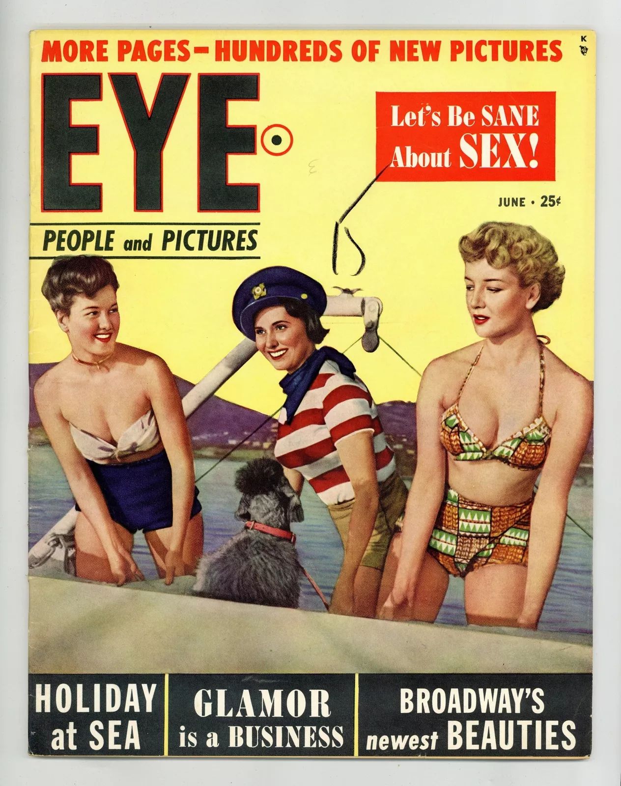 EYE magazine side cover  Vol 1 No  6  June 1950