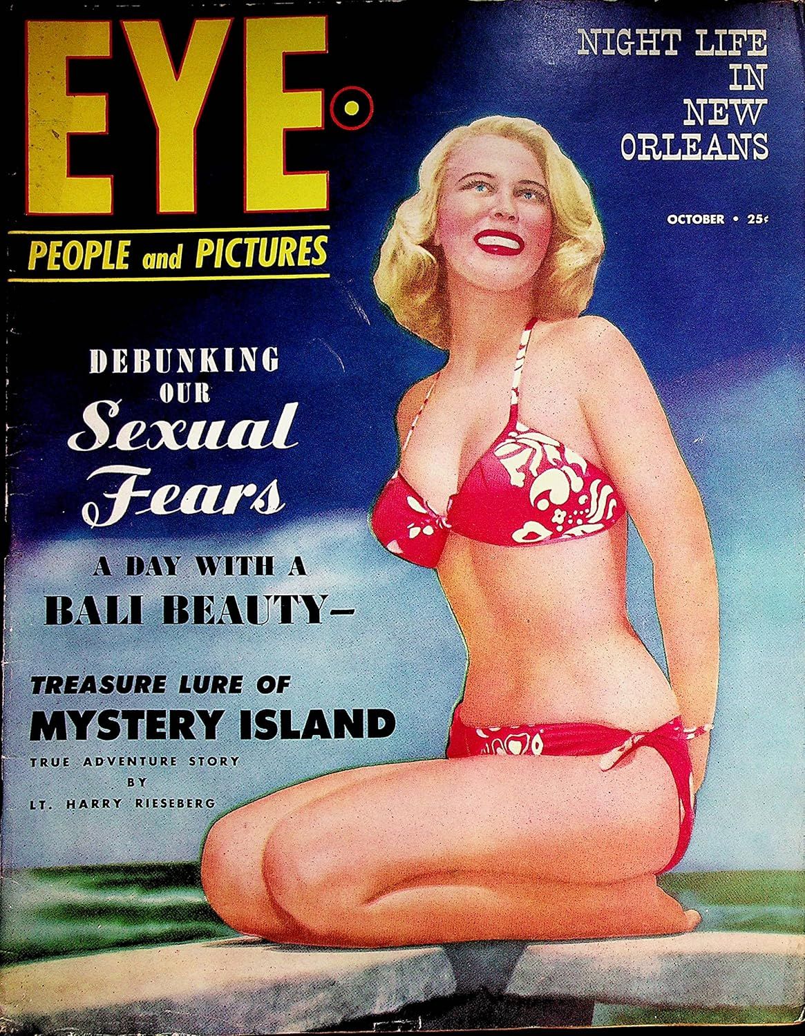 EYE magazine side cover  Vol 1 # 8  October 1950