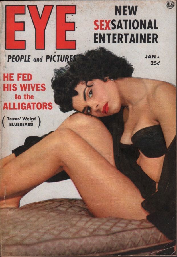 EYE magazine side cover  Vol 4 # 1  January 1954