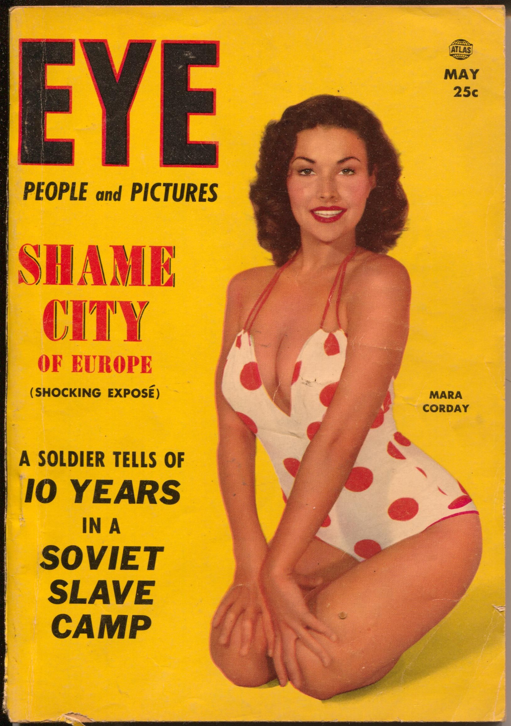EYE magazine side cover  Vol 4 # 5  May 1954