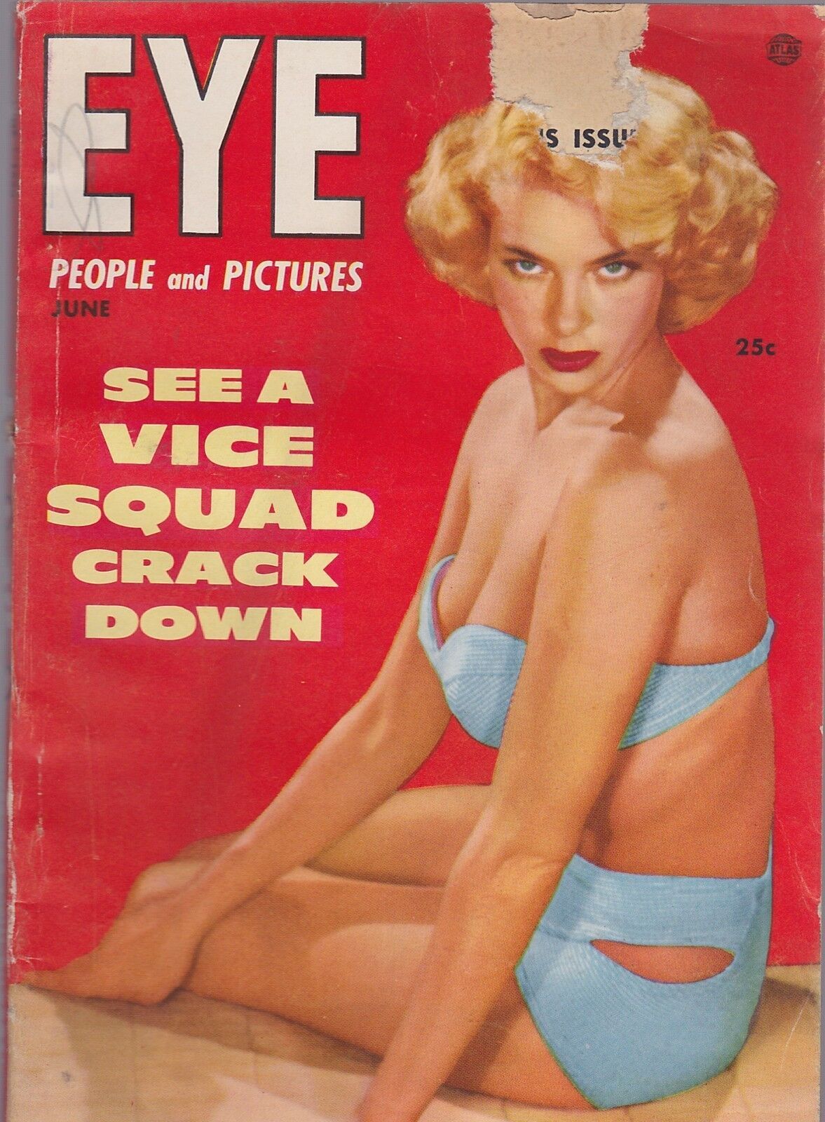 EYE magazine side cover  Vol 4 No  6  June 1954