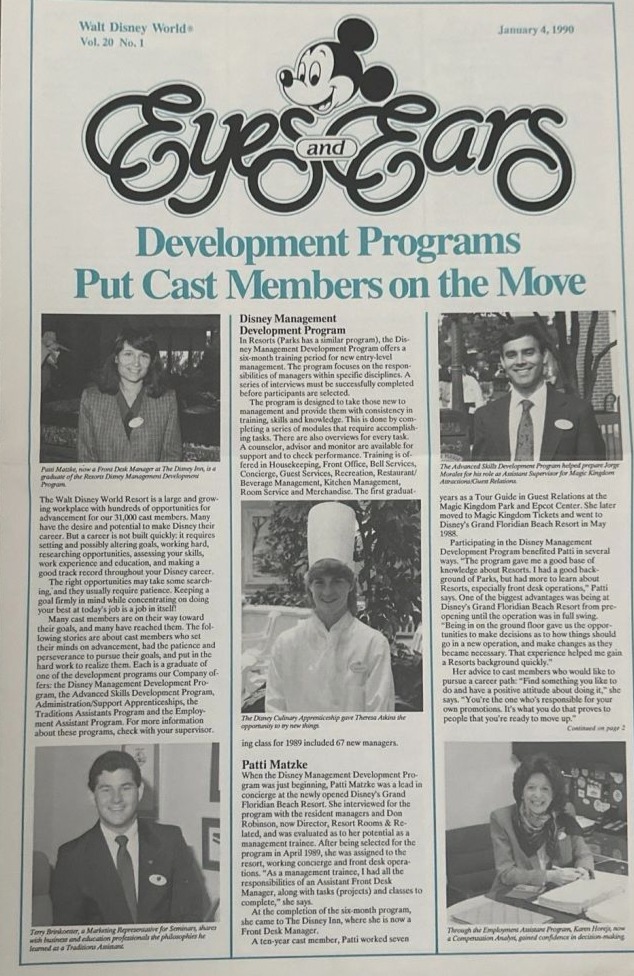 EYES AND EARS magazine side cover 4 January 1990