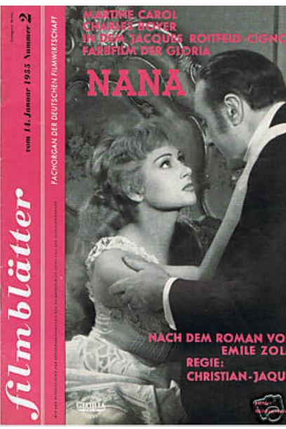 FILMBLATTER magazine side cover Issue 2 14 January 1955