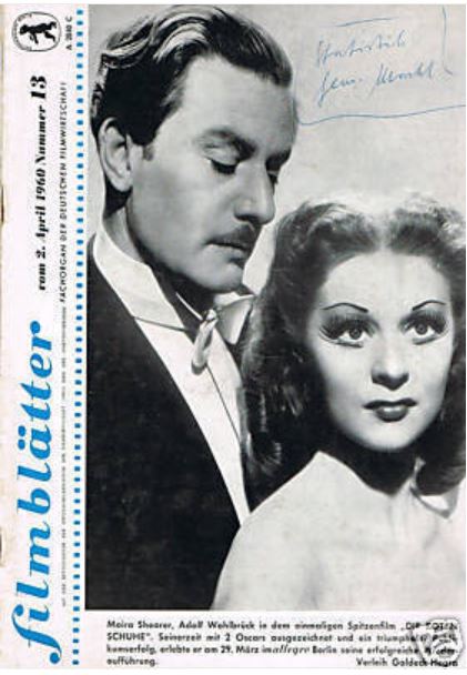 FILMBLATTER magazine side cover Issue 13 2 April 1960