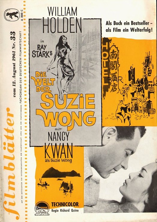 FILMBLATTER magazine side cover Issue 33 12 August 1961