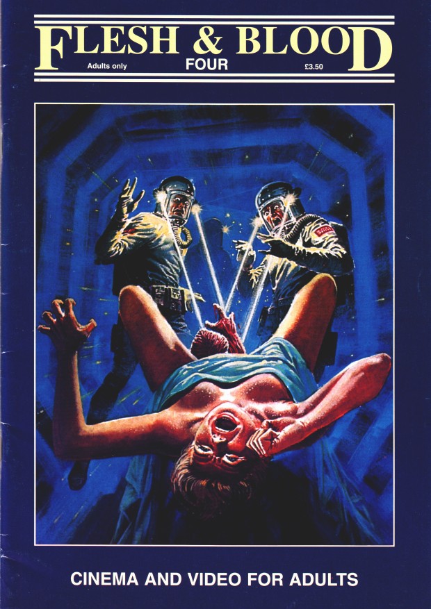 FLESH AND BLOOD magazine side cover Issue 4 Spring 1995