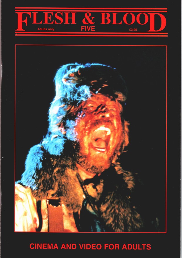 FLESH AND BLOOD magazine side cover Issue 5 Fall 1996