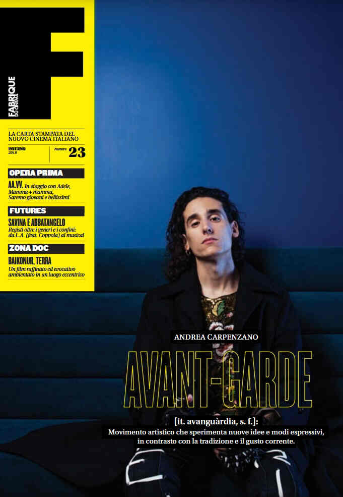 FABRIQUE DU CINEMA magazine side cover Issue 23 Winter 2018