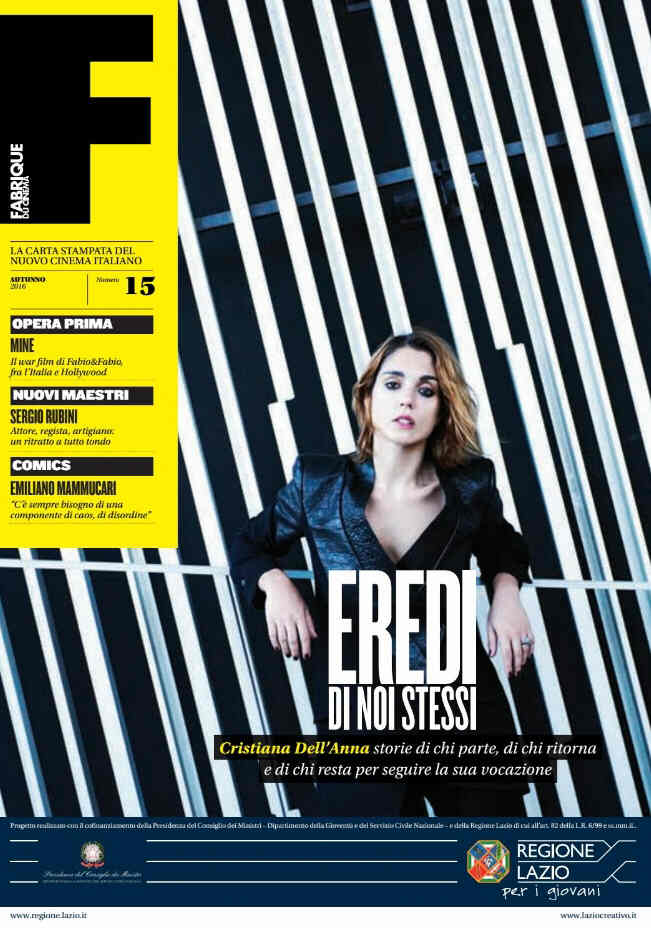 FABRIQUE DU CINEMA magazine side cover Issue 15 Autumn 2016