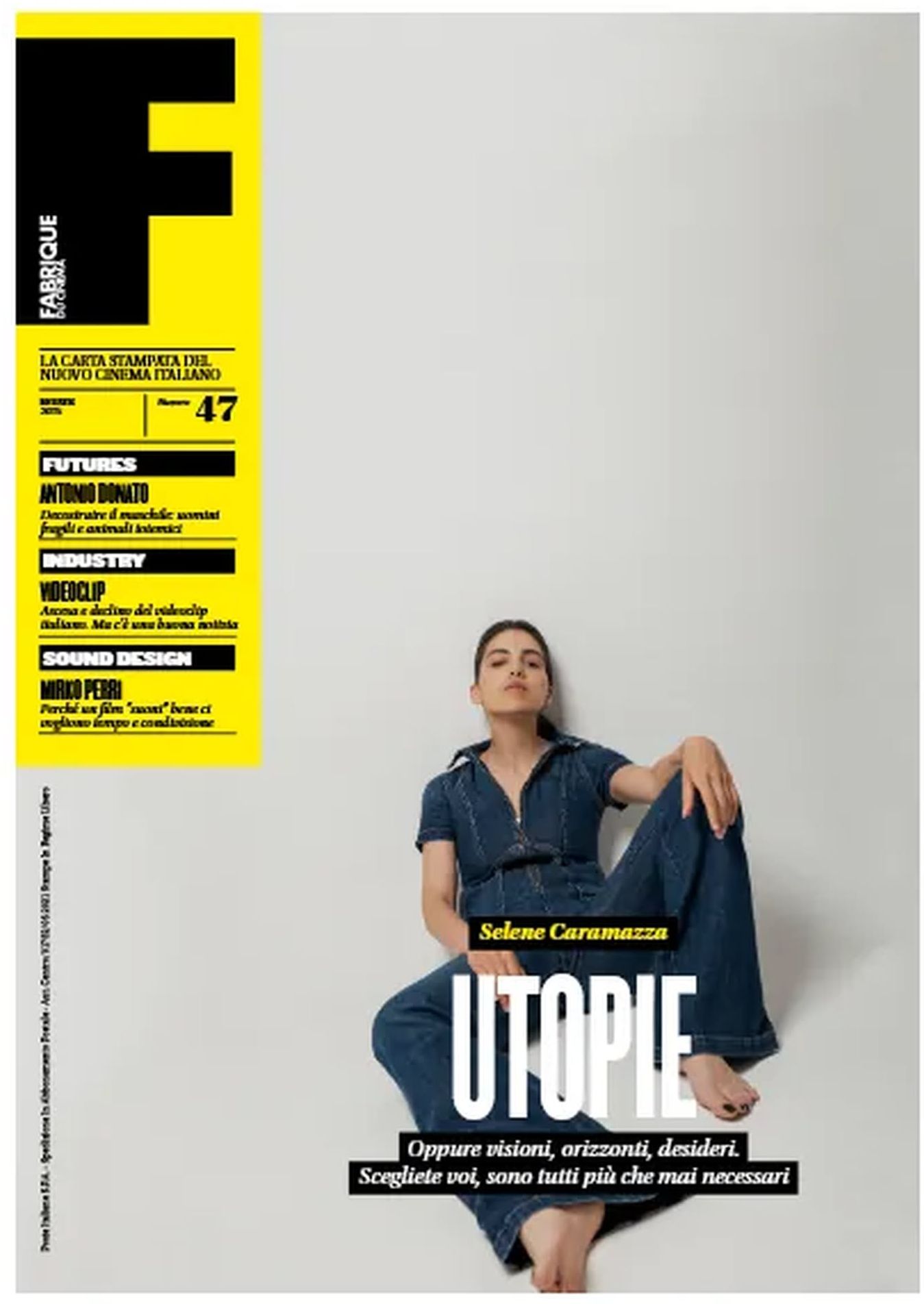 FABRIQUE DU CINEMA magazine side cover Issue 47 Summer 2025