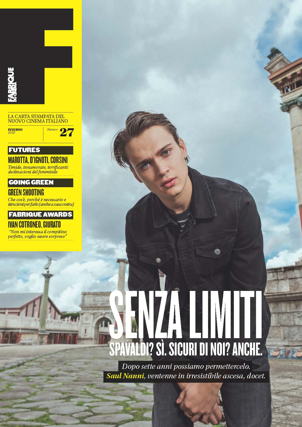 FABRIQUE DU CINEMA magazine side cover Issue 27 Winter 2019