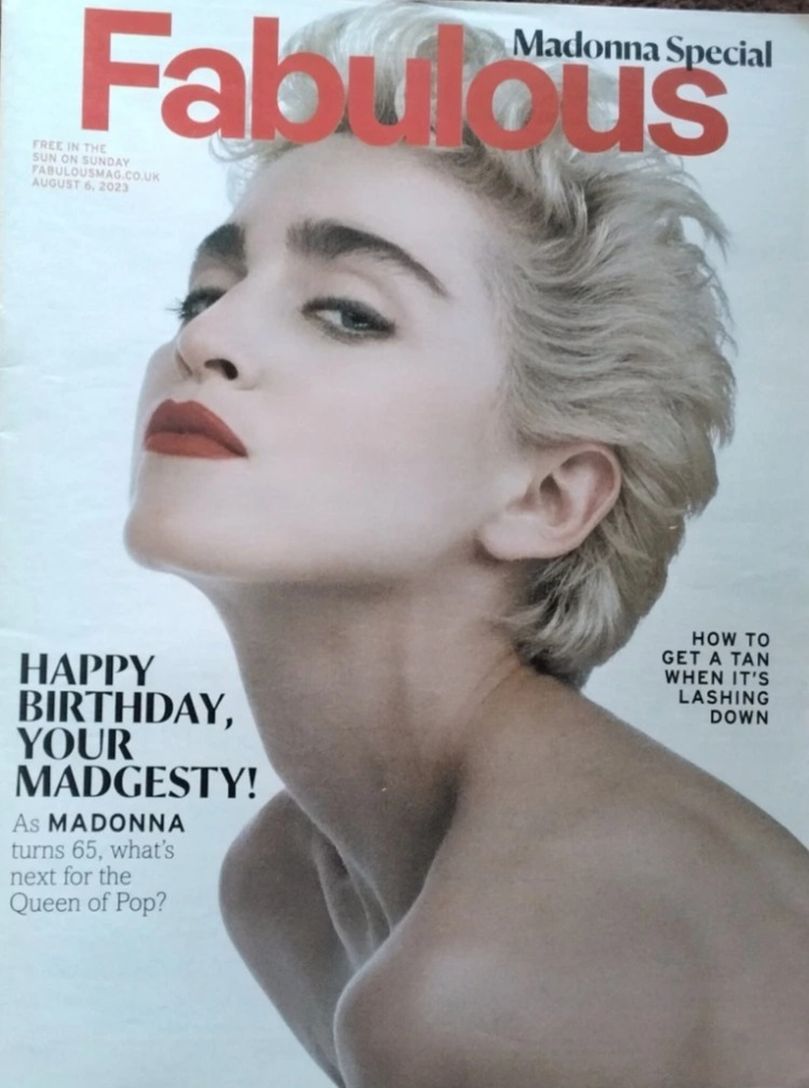 FABULOUS magazine side cover 6 August 2023