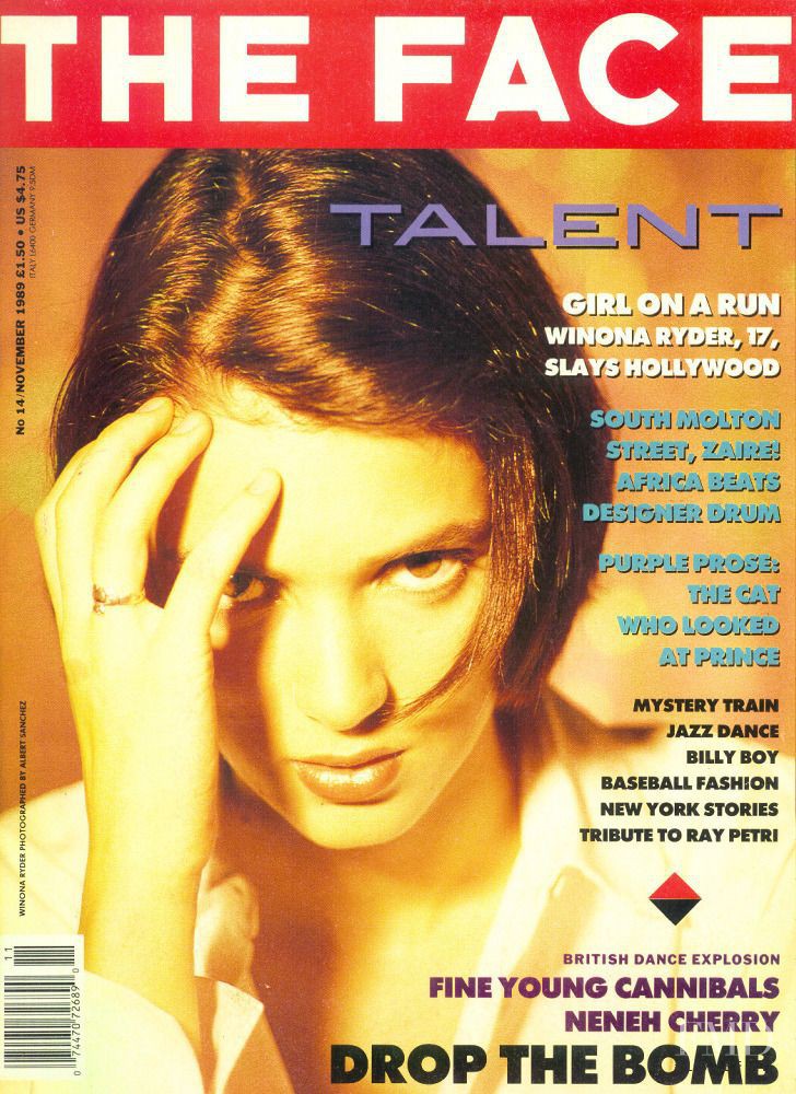 THE FACE magazine side cover  November 1989