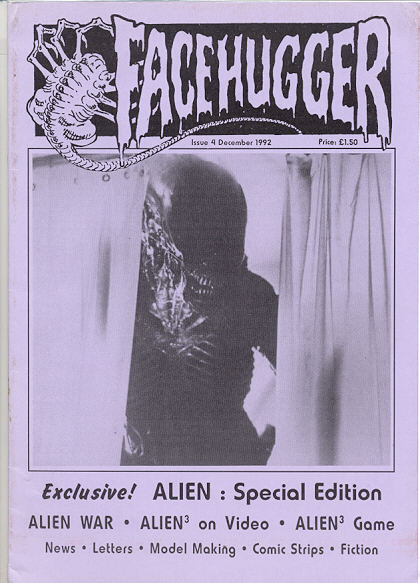 FACEHUGGER magazine side cover Issue 4 December 1992