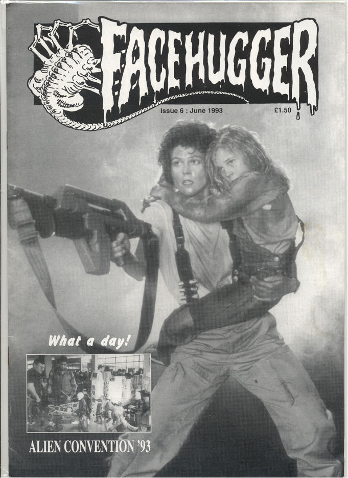 FACEHUGGER magazine side cover Issue 6 June 1993