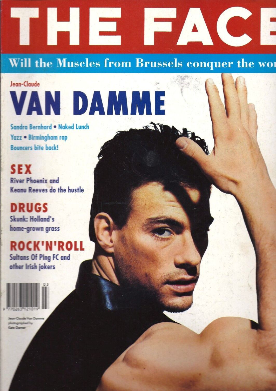 THE FACE magazine side cover  March 1992