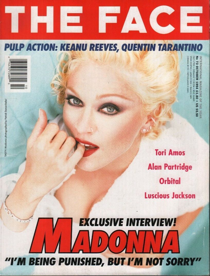 THE FACE magazine side cover  October 1994