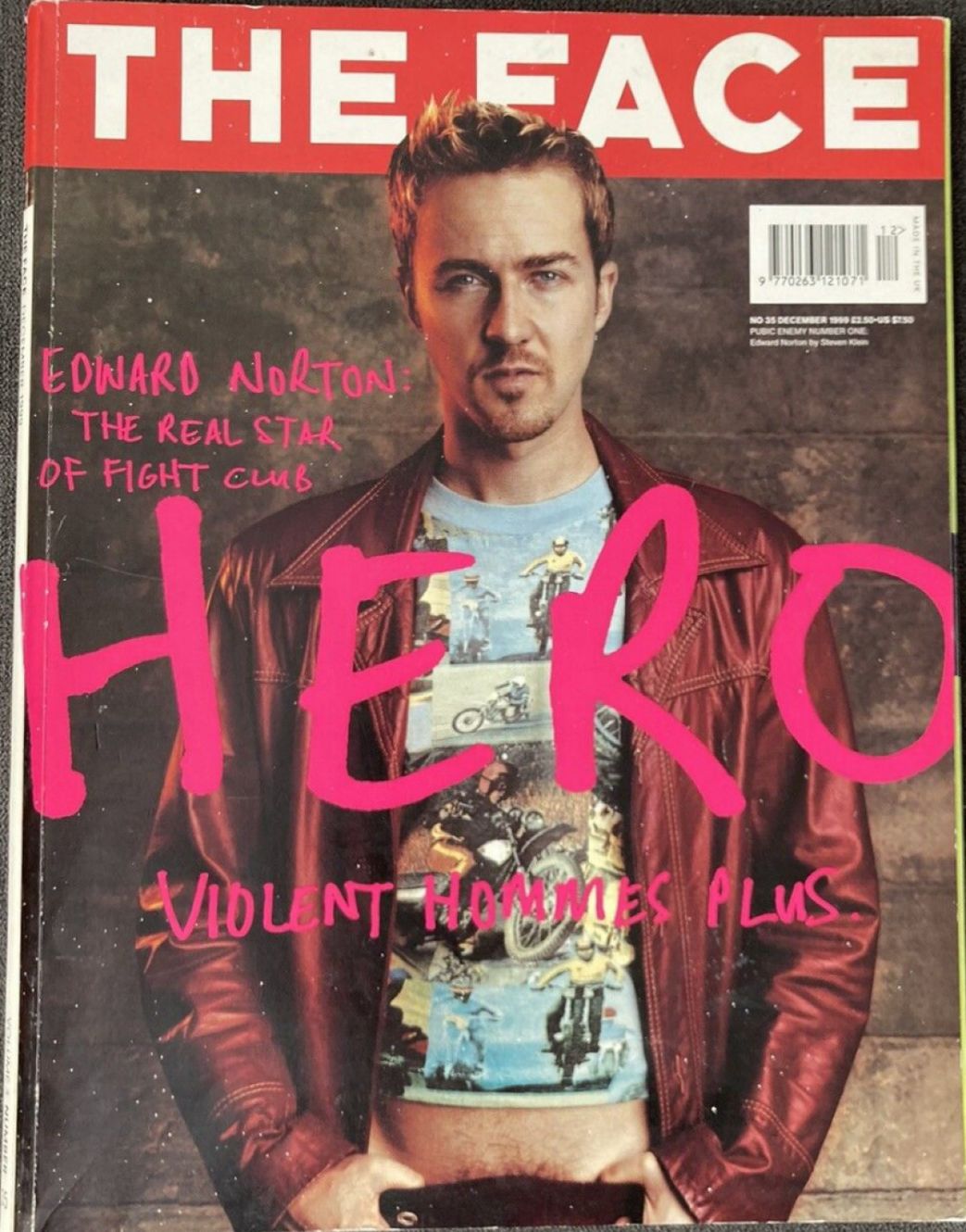 THE FACE magazine side cover  December 1999