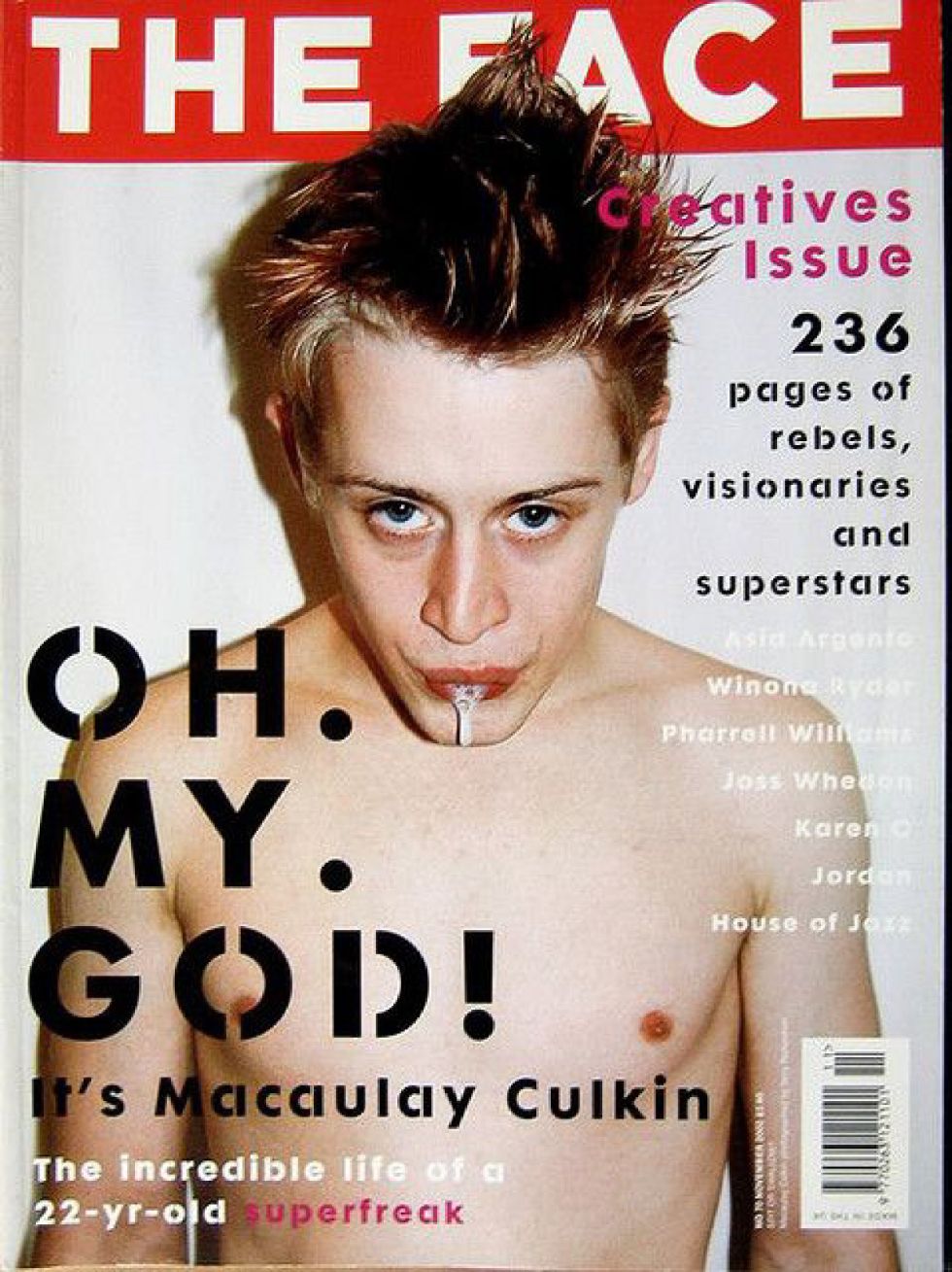 THE FACE magazine side cover  November 2002
