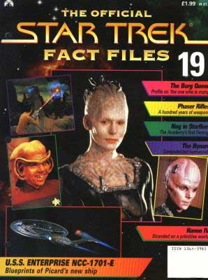 STAR TREK FACT FILES magazine side cover Issue 19  