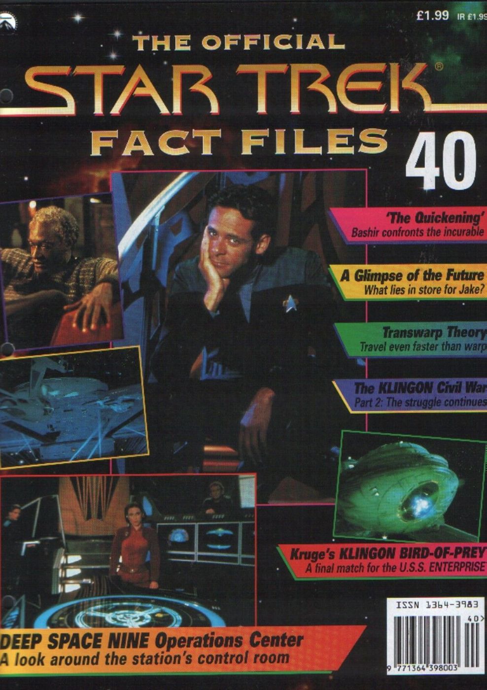 STAR TREK FACT FILES magazine side cover Issue 40  