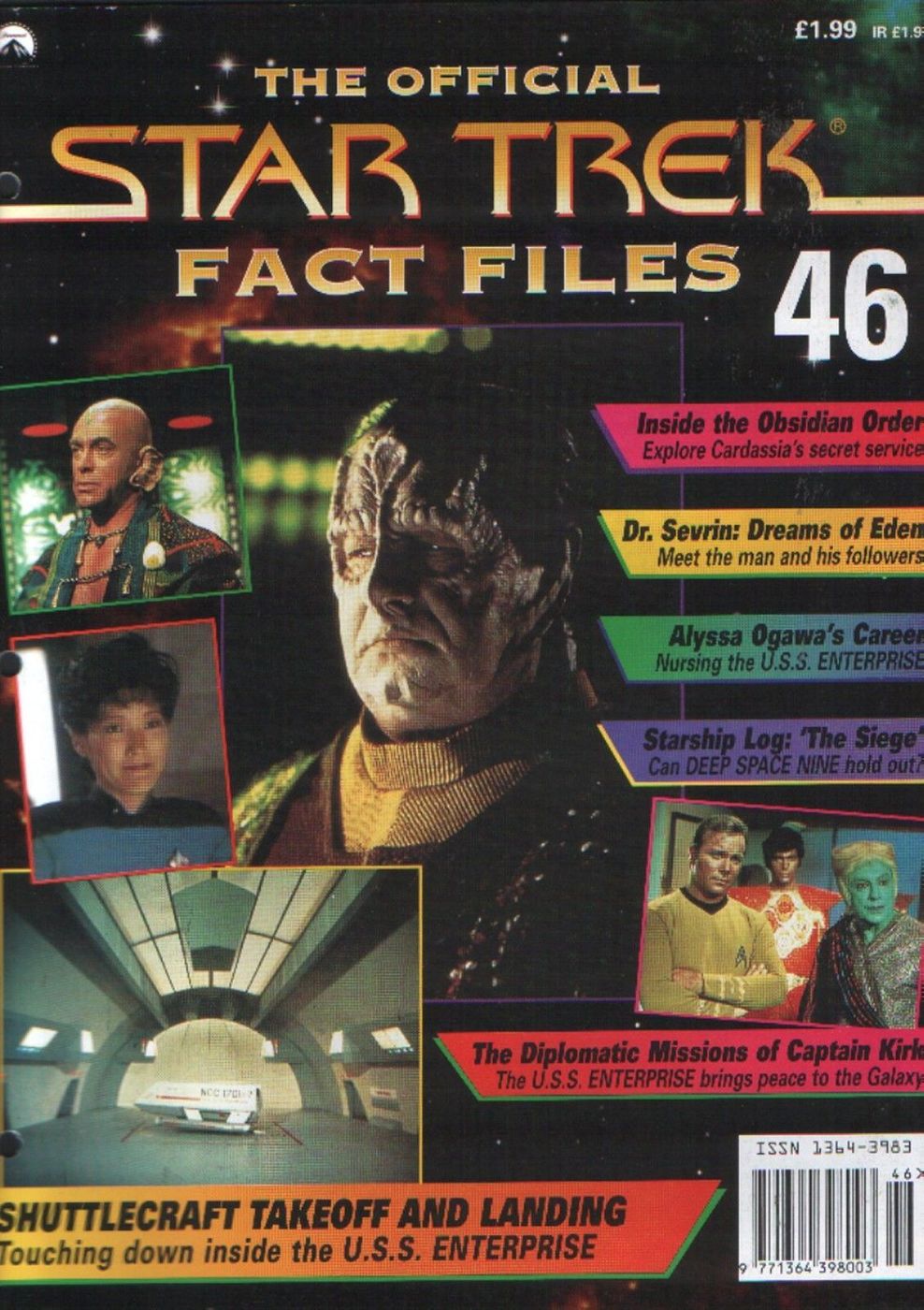 STAR TREK FACT FILES magazine side cover Issue 46  