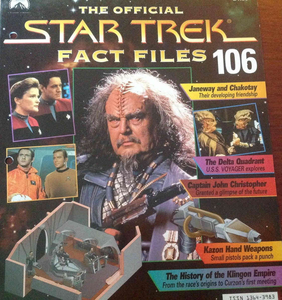 STAR TREK FACT FILES magazine side cover Issue 106  