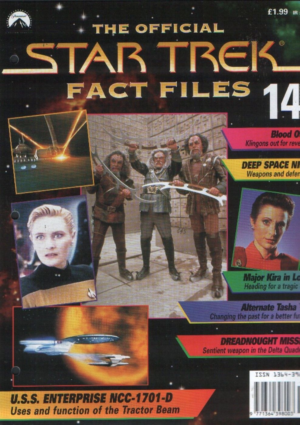 STAR TREK FACT FILES magazine side cover Issue 14  