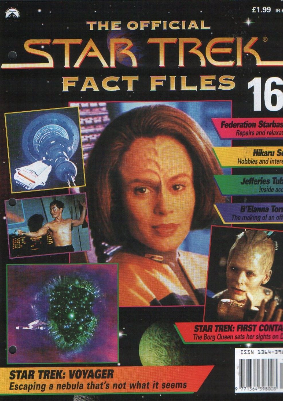 STAR TREK FACT FILES magazine side cover Issue 16  
