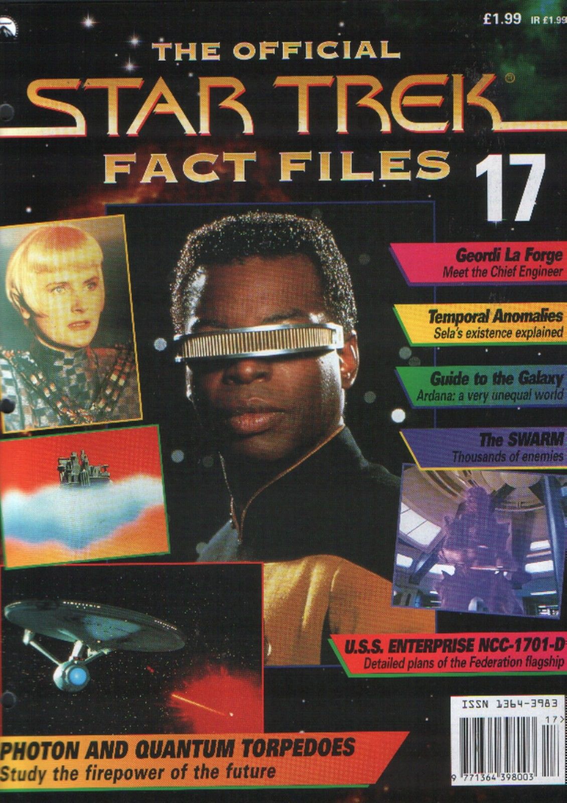 STAR TREK FACT FILES magazine side cover Issue 17  