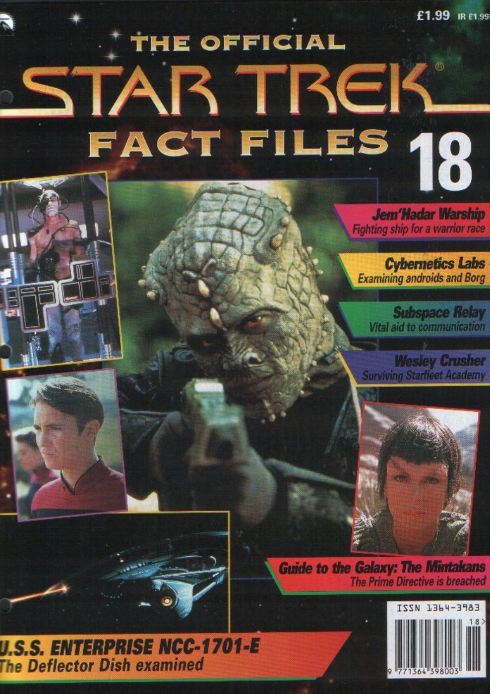 STAR TREK FACT FILES magazine side cover Issue 18  
