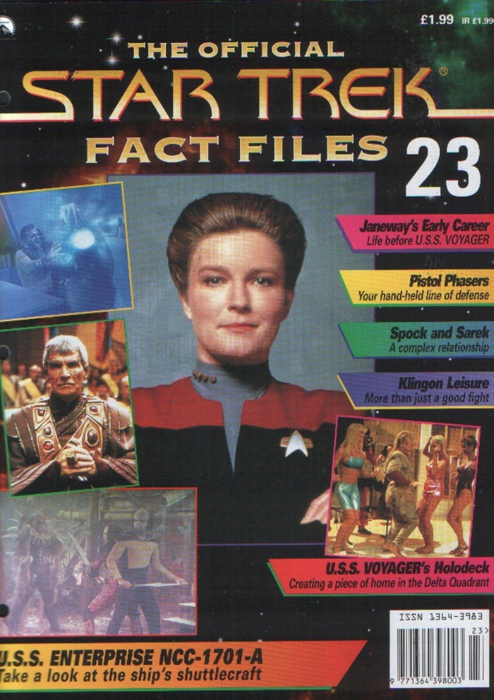 STAR TREK FACT FILES magazine side cover Issue 23  