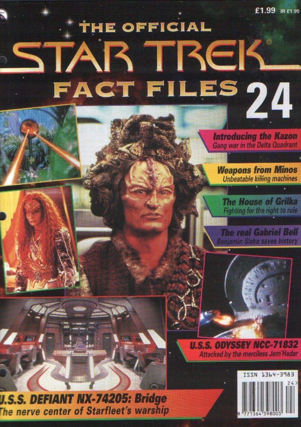 STAR TREK FACT FILES magazine side cover Issue 24  