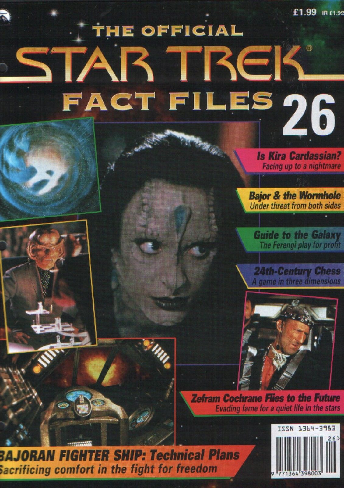 STAR TREK FACT FILES magazine side cover Issue 26  