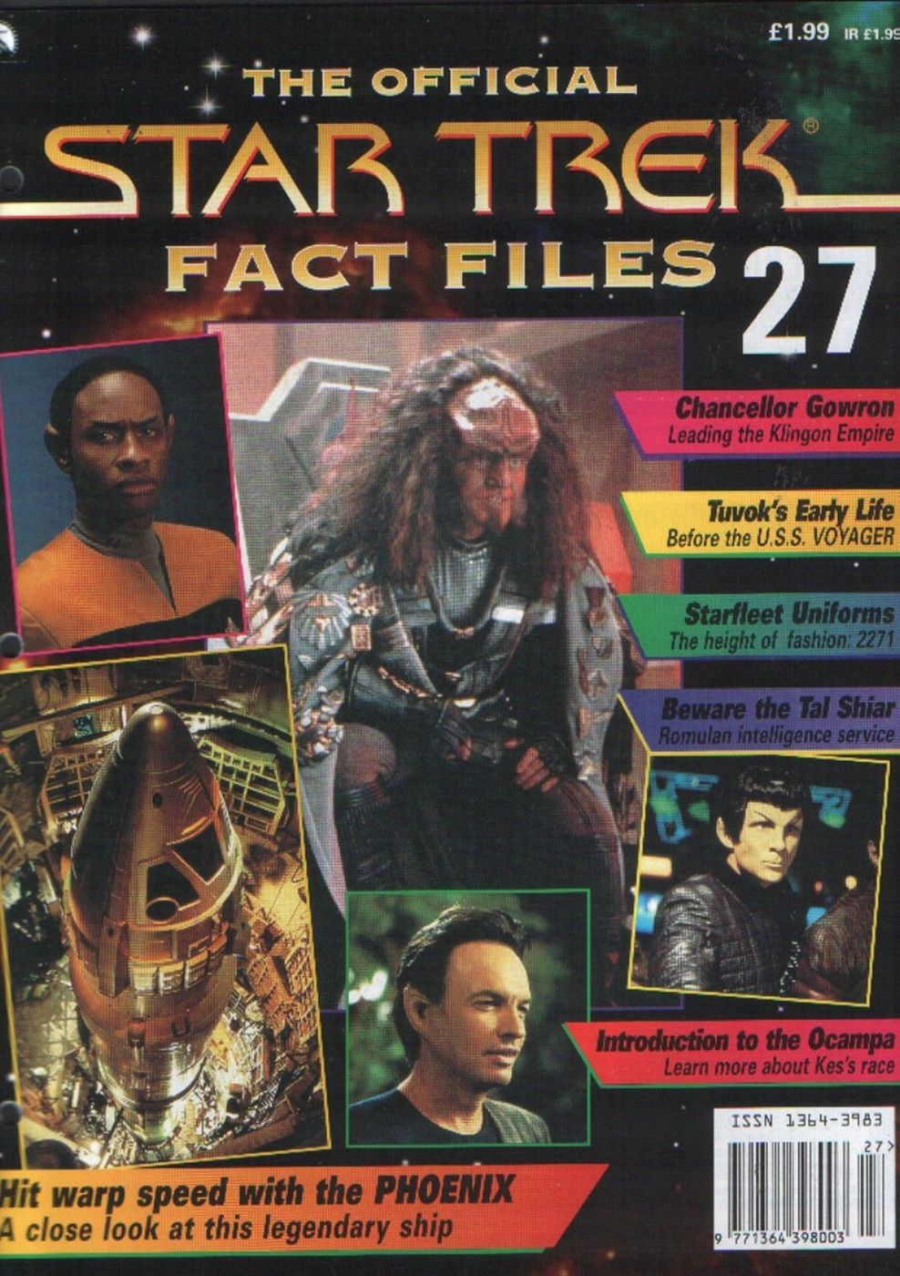 STAR TREK FACT FILES magazine side cover Issue 27  