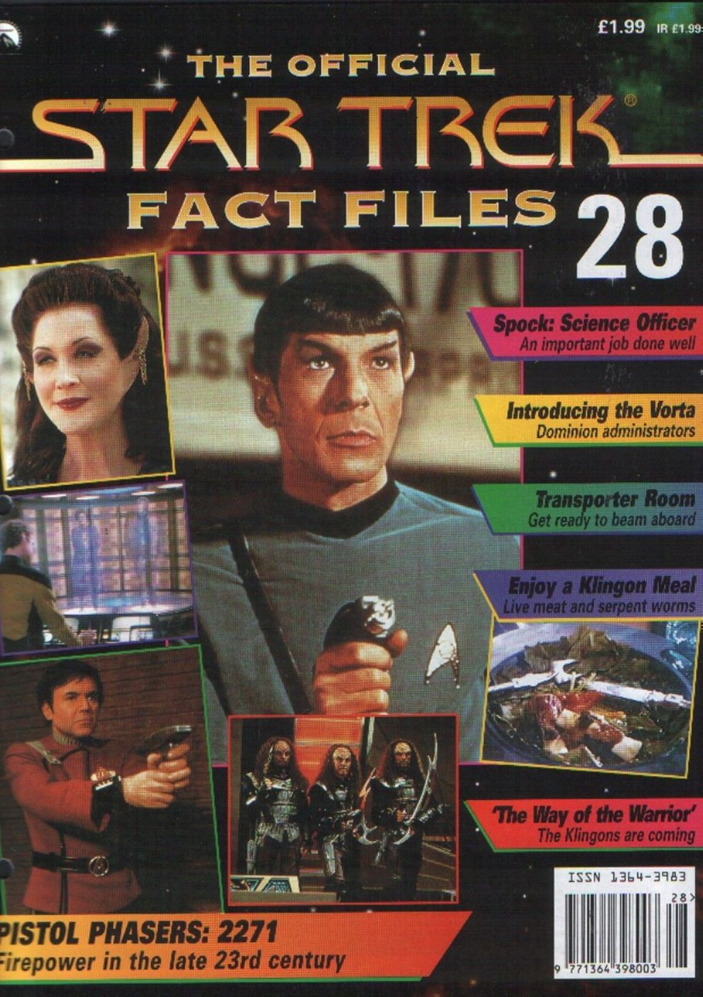 STAR TREK FACT FILES magazine side cover Issue 28  