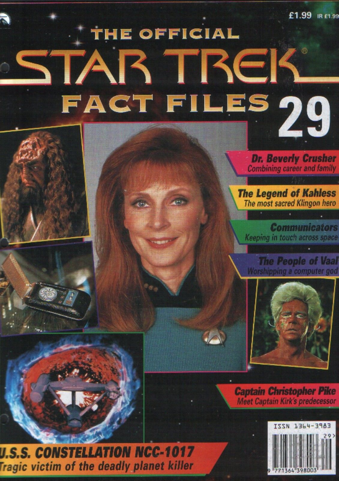 STAR TREK FACT FILES magazine side cover Issue 29  