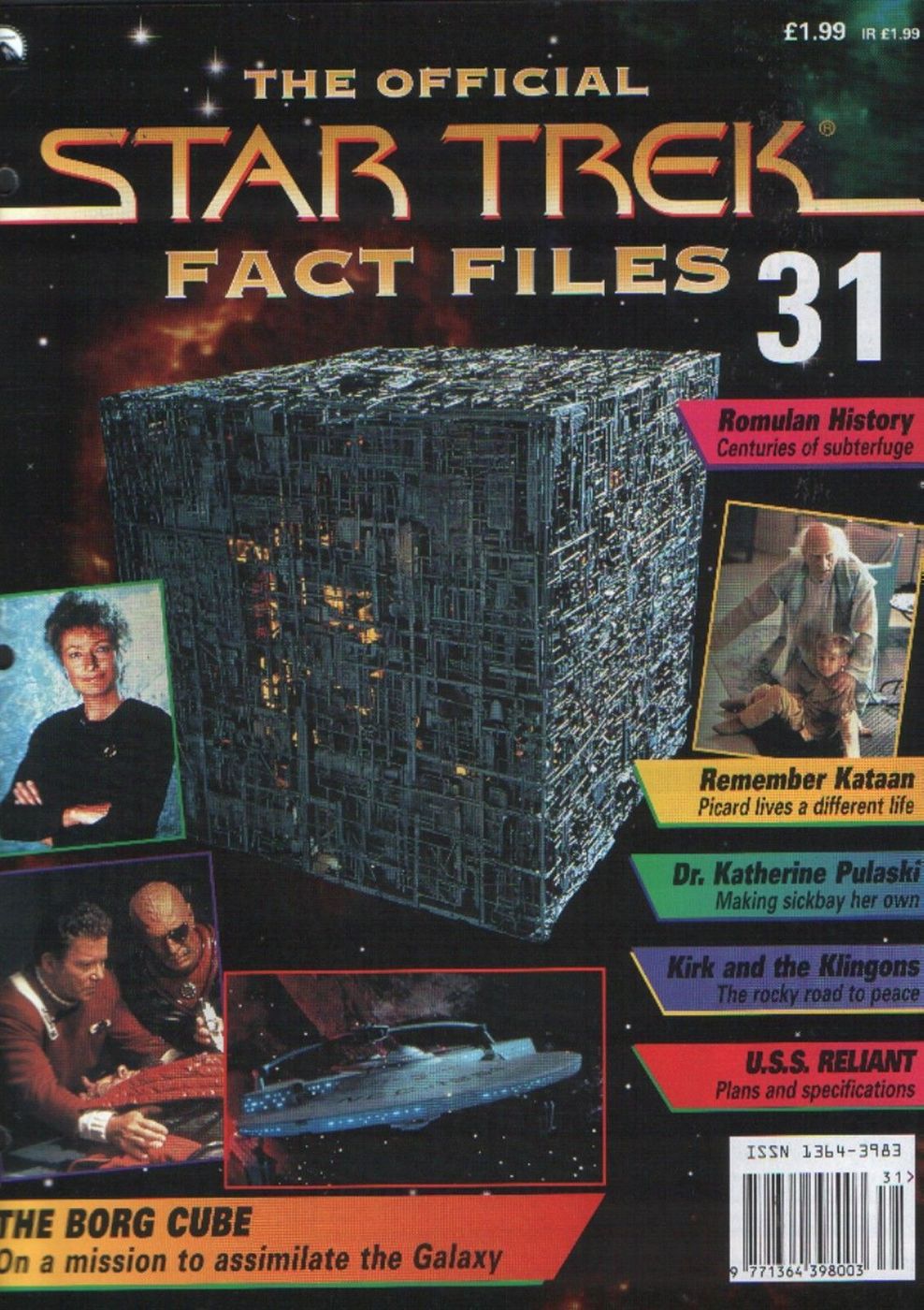 STAR TREK FACT FILES magazine side cover Issue 31  
