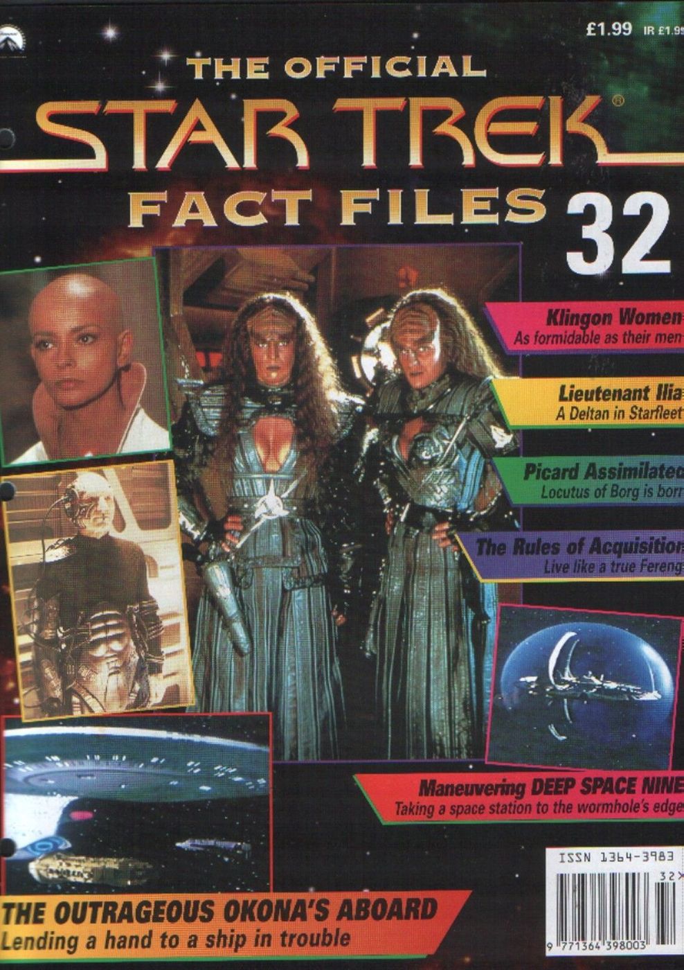 STAR TREK FACT FILES magazine side cover Issue 32  