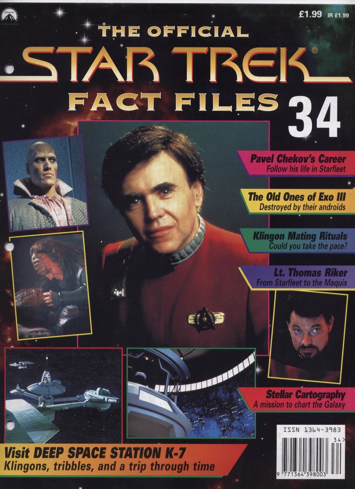STAR TREK FACT FILES magazine side cover Issue 34  