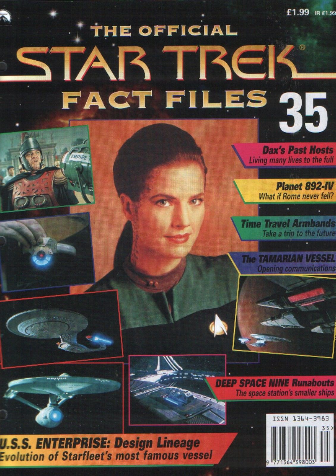 STAR TREK FACT FILES magazine side cover Issue 35  