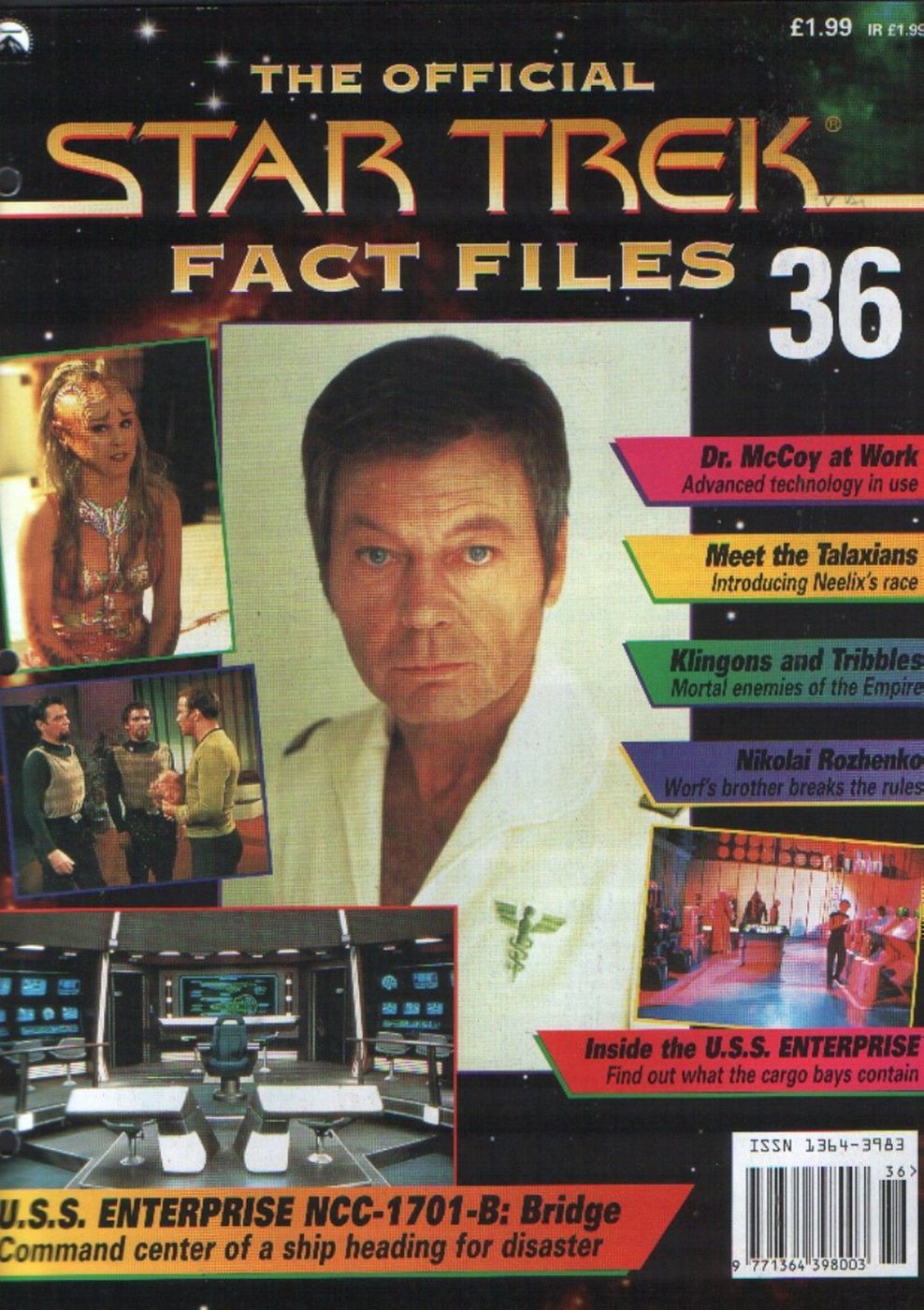 STAR TREK FACT FILES magazine side cover Issue 36  