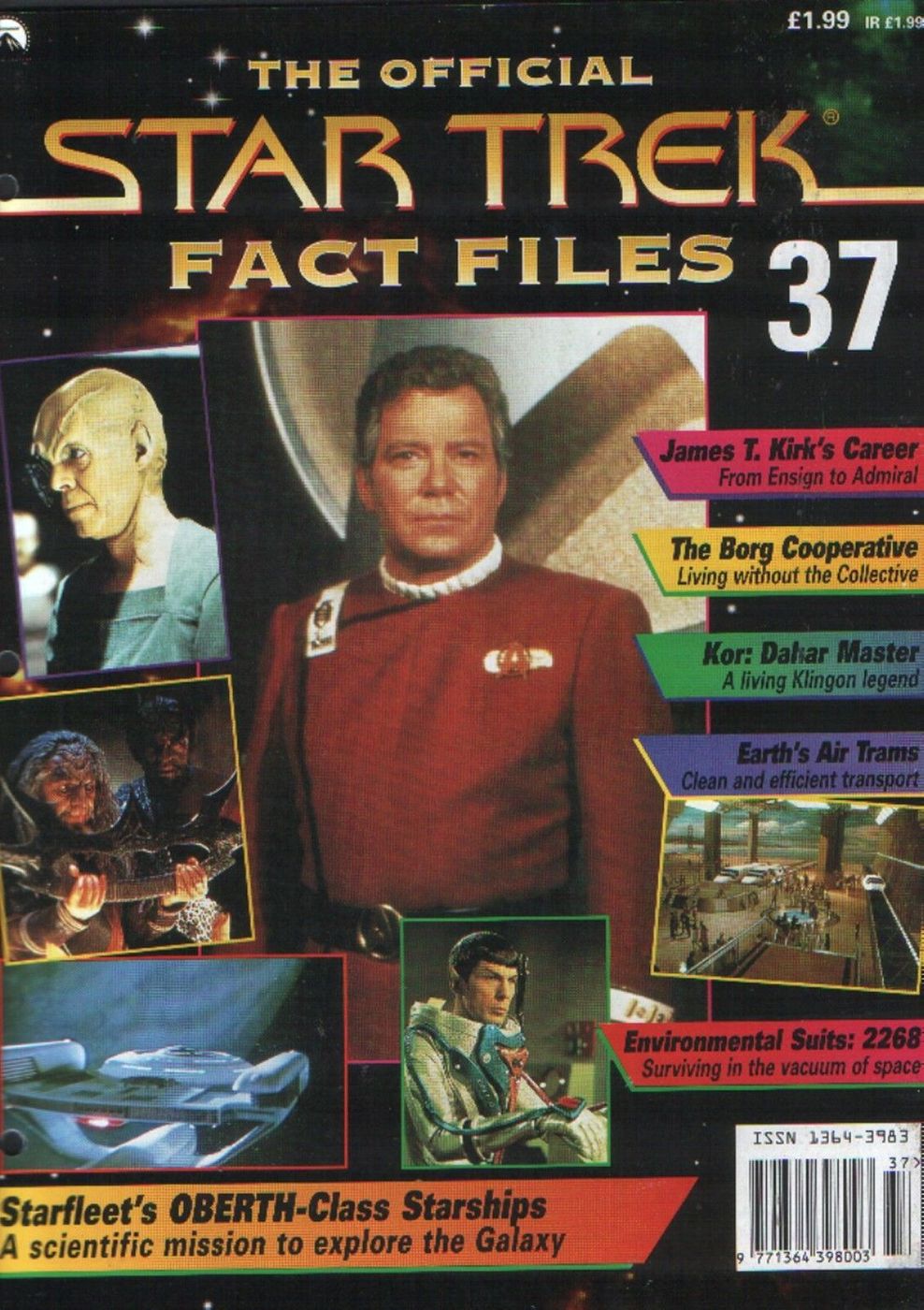 STAR TREK FACT FILES magazine side cover Issue 37  