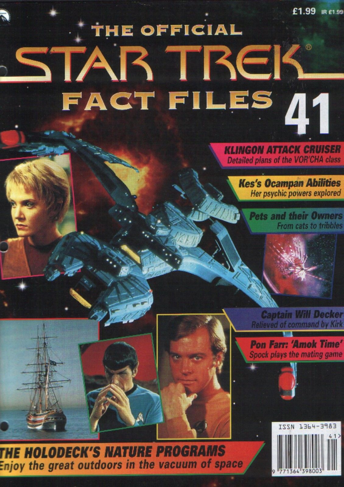 STAR TREK FACT FILES magazine side cover Issue 41  