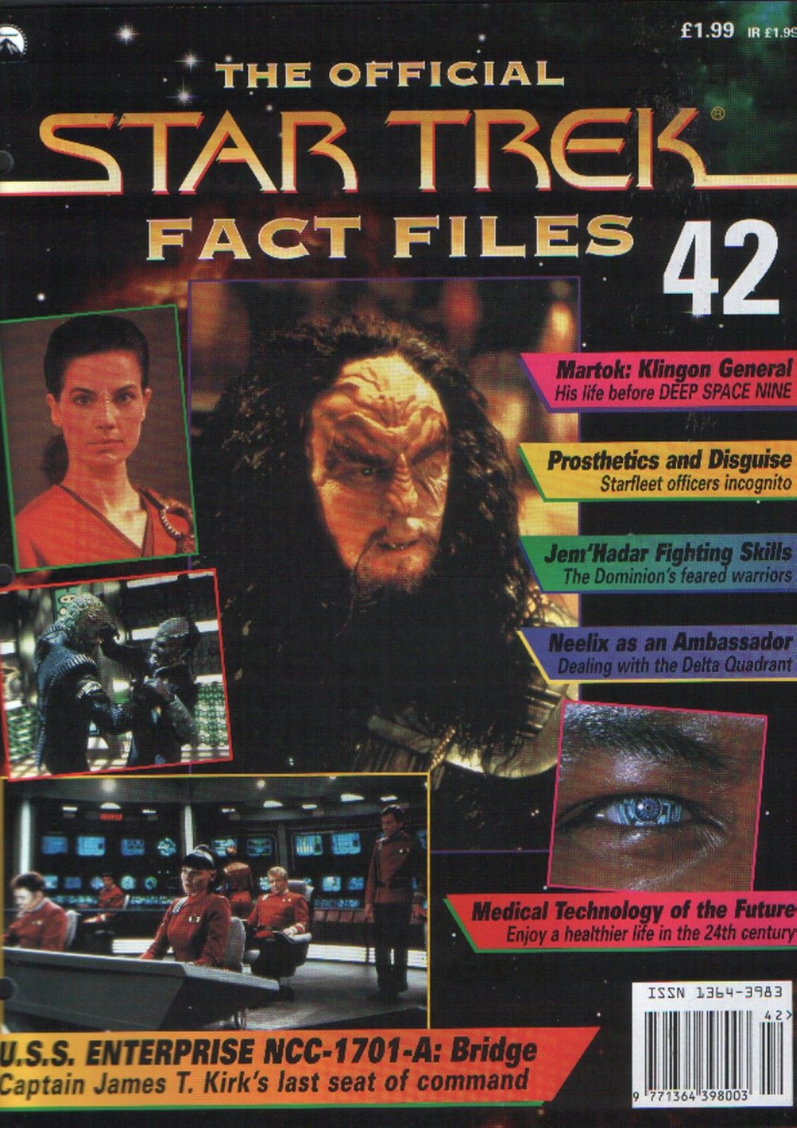 STAR TREK FACT FILES magazine side cover Issue 42  